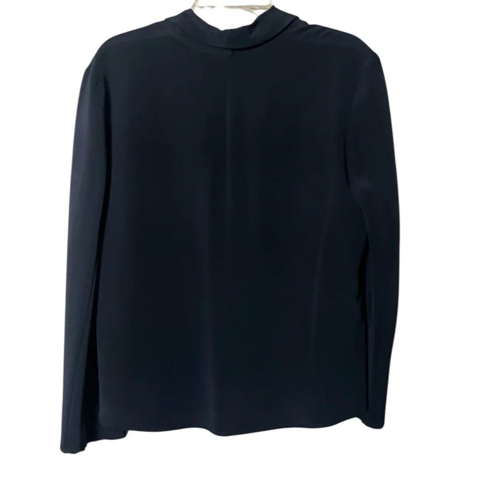 Peter Cohen Silk Elegant Navy Blazer Large button down - Picture 3 of 8